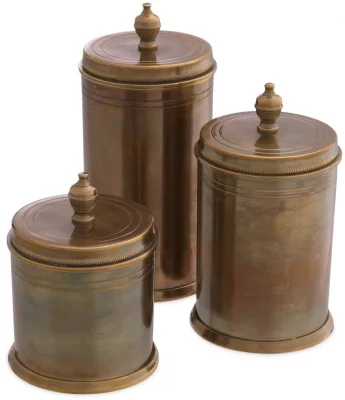 Декоративные ёмкости Gaston 13X13X23 / 13X13X18 / 13X13X16 CM  4