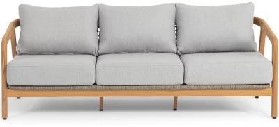Диван трёхместный из тика Лейпциг 205X82X71 CM 3