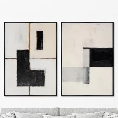 Набор из двух постеров на холсте Formalization of color 75X105 / 75X105 CM 8
