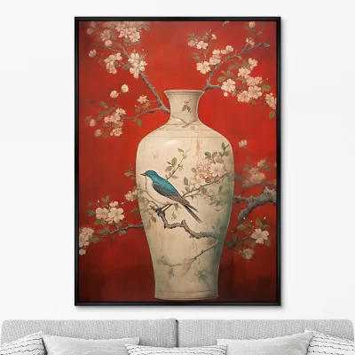 Постер на холсте China porcelain vase 75X105 CM 6