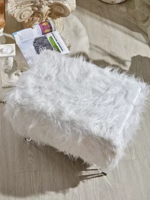 Банкетка с меховым ворсом 61X41X44 CM 7