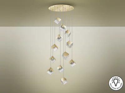 Люстра Priscila золотая 90X90X400 CM 7