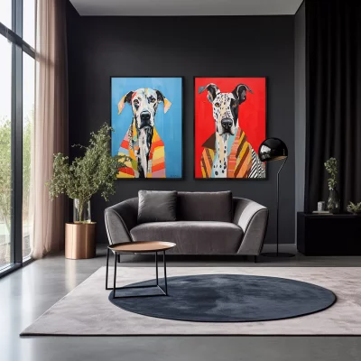 Набор из двух постеров на холсте One of The Baskervilles 75X105 / 75X105 CM 4