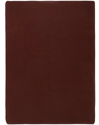 Плед из хлопка жемчужной вязки Essential 130X180 CM коричневого цвета 3