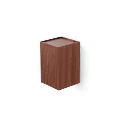 Квадратный настенный светильник с рифлением LUNE 10X8X6.5 CM 3