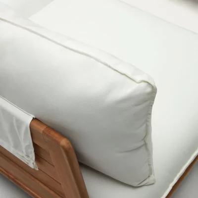 Комплект из модульного дивана и столика из тика Portitxol 270X270X85 / 80X80X35 CM 4
