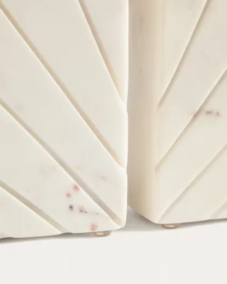 Подставка для книг Serela из белого мрамора 31X5X15.5 CM 5