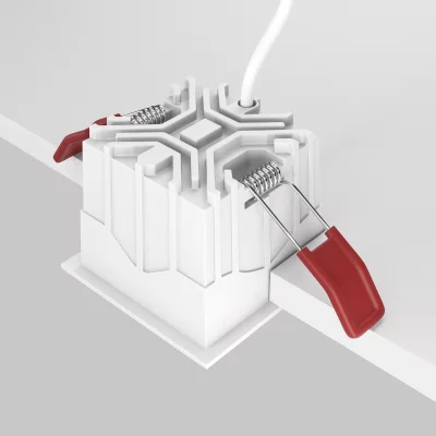 Встраиваемый светильник Alfa LED белый квадратный 12