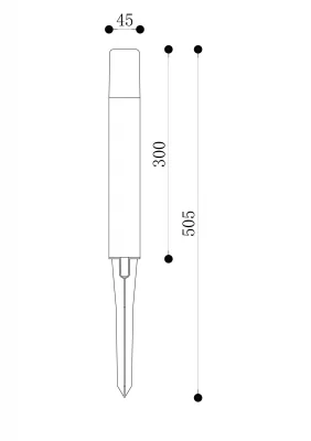 Ландшафтный светильник Талпа 4.5X4.5X50.5 CM 9
