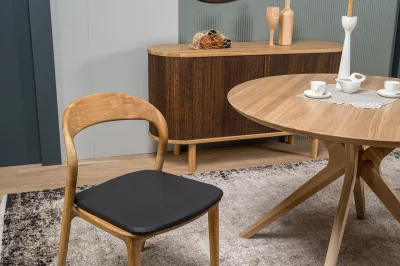 Подушка для барного и полубарного стула Лугано, черная экокожа 43X39X2 CM 3