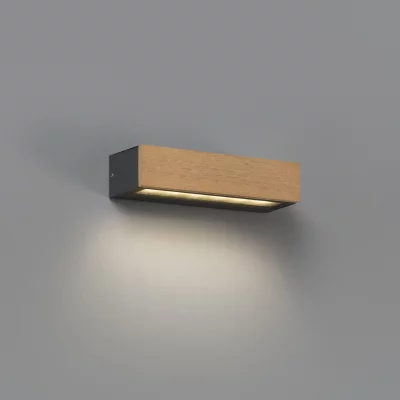 Уличный настенный светильник Lako LED 8W 3000K дерево 3