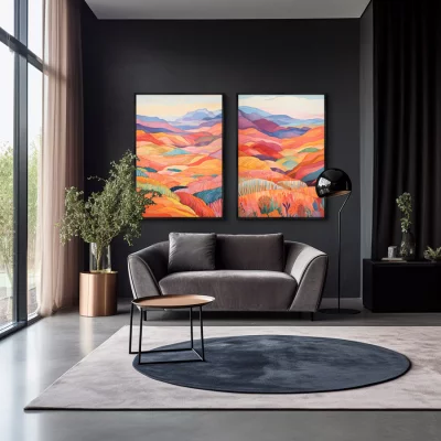 Постер на холсте Patchwork Сarpet 75X105 / 75X105 CM 4