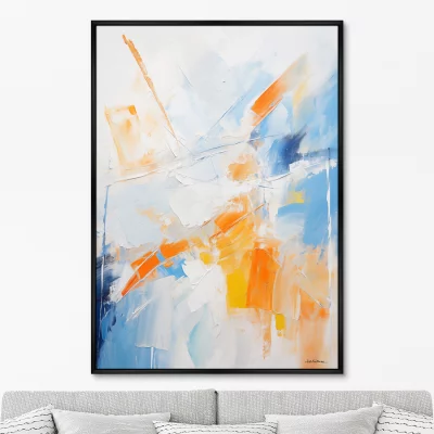 Постер на холсте Red Blue White 75X105 CM 6