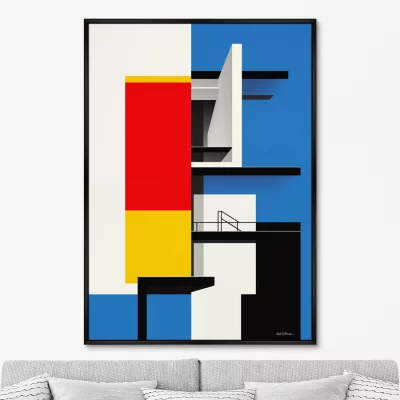 Постер на холсте Shape color and light 75X105 CM 6