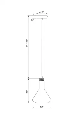 Подвесной светильник Лизия 17X98 CM 3