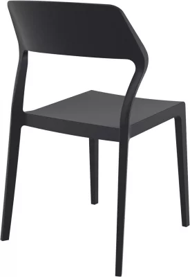 Стул пластиковый Snow 52X56X83 CM чёрный 3