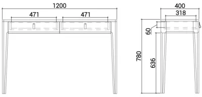 Консольный стол Case 120X40X78 CM 5