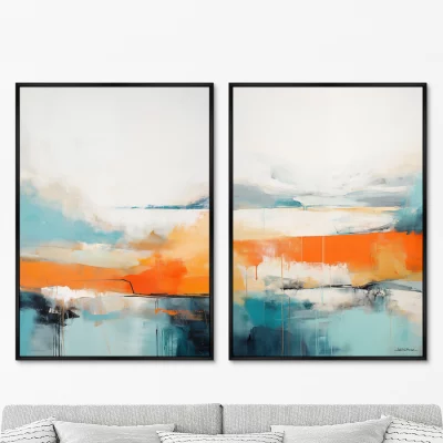 Набор из двух постеров на холсте Landscape Collection 75X105 / 75X105 CM 8
