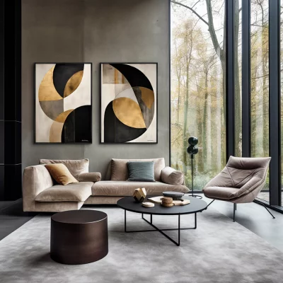 Набор из двух постеров на холсте Hemispherical Сrab 75X105 / 75X105 CM 4