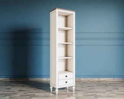 Узкий стеллаж Одри с ящиками в стиле Прованс 45X30X170 CM 4