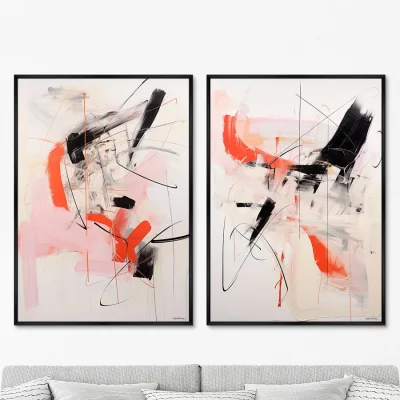 Набор из двух постеров на холсте Corrida 75X105 / 75X105 CM 8