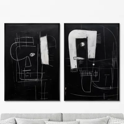 Набор из двух постеров на холсте But where romance 75X105 /  75X105 CM 8