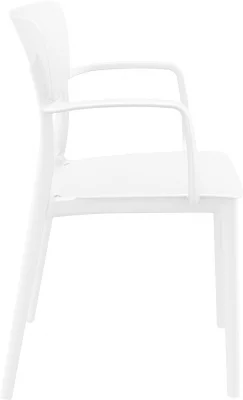 Стул пластиковый Lisa 53X54X82 CM белый 5