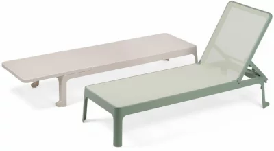 Шезлонг-лежак пластиковый Plano 71X211X36 CM 4