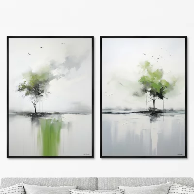 Набор из двух постеров на холсте Landscape Collection 75X105 / 75X105 CM 8