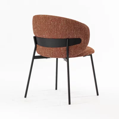 Стул Шамбери бордовая ткань ножки металл черный 59X60X80 CM 4
