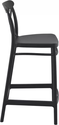 Стул пластиковый полубарный Cross Bar 45X50X96 CM чёрный 5