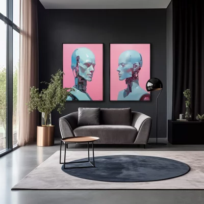 Набор из двух постеров на холсте Beloved 75X105 / 75X105 CM 4