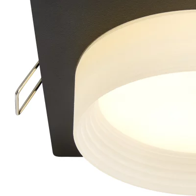 Встраиваемый светильник черный GX53 105X105X45 MM 6