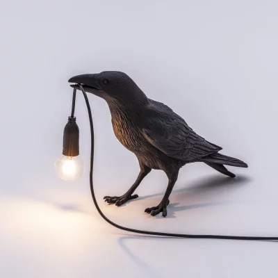 Настольная лампа Bird Waiting Black 4