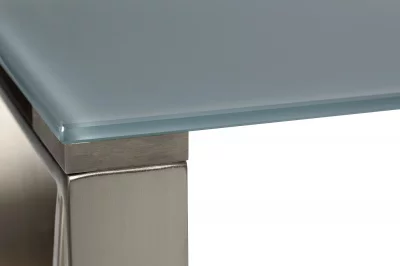 Консоль из серого стекла и металла под матовую латунь 30X80X78 CM 3