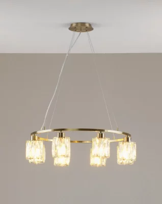 Подвесная люстра Prismique 62X62X160 CM 4
