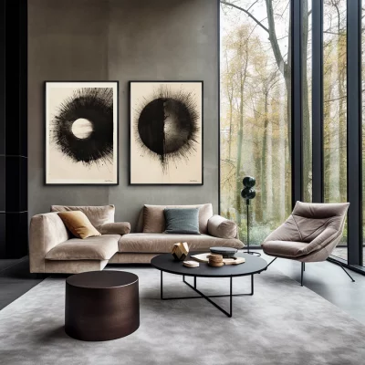 Набор из двух постеров на холсте The Big Bang 75X105 / 75X105 CM 4