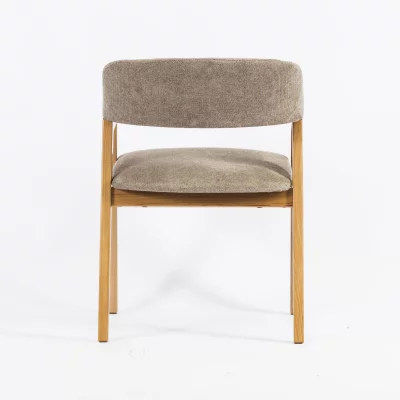 Стул Челси бежево-коричневая ткань массив бука натуральный 52X59X73 CM 5