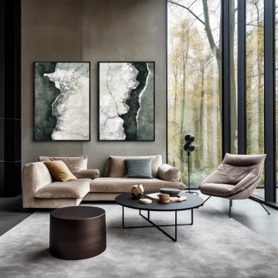 Набор из двух постеров на холсте In the Rhythm of Permafrost 75X105 / 75X105 CM 4
