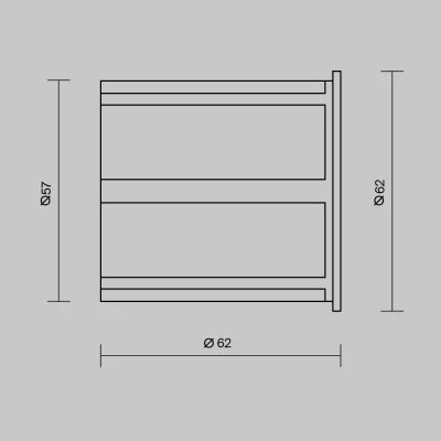 Уличный встраиваемый светильник Лимо 6.2X6.2X6.2 CM 3
