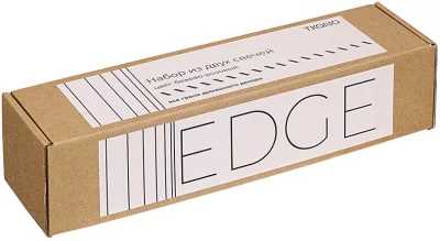 Набор из двух свечей Edge 2X2X25 / 2X2X25 CM бежево-розового цвета 3