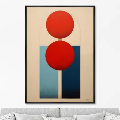 Постер на холсте Vibrant colors and shapes 75X105 CM 6