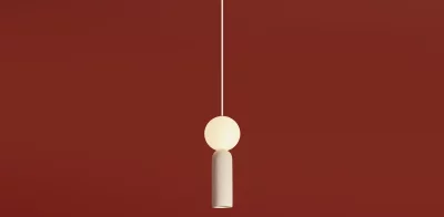 Подвесной светильник Shapes белый бетон 12