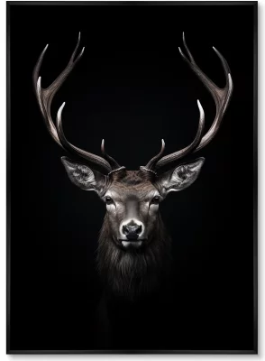 Набор из двух постеров на холсте Deer in the dark 75X105 / 75X105 CM 3