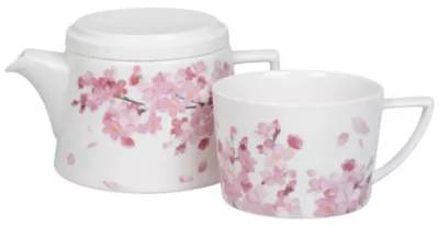 Набор чайник заварочный и кружка Cherry Blossoms 650 / 650 ml 4