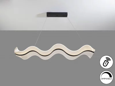 Подвесной светильник Olas черный 122X36X13 CM 10