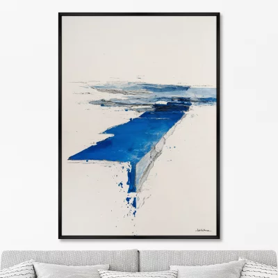 Постер на холсте Geometry of Spring Rivers 75X105 CM 6