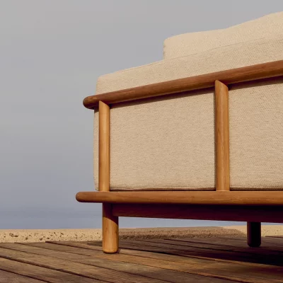 Диван с каркасом из тика Turqueta 230X100X74 CM 9