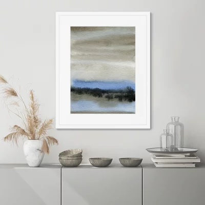 Постер Autumn sky forest and river 42X52 CM 3