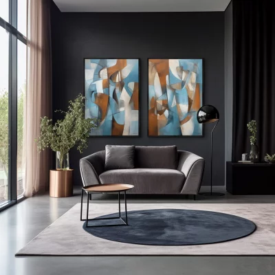 Набор из двух постеров на холсте Laberinto de Color 75X105 / 75X105 CM 4